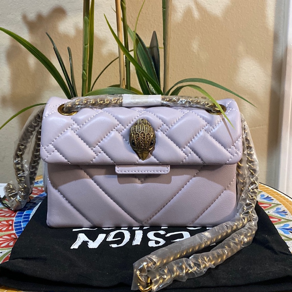 kurt geiger london Mini Kensington Quilted Leather Convertible Crossbody Bag